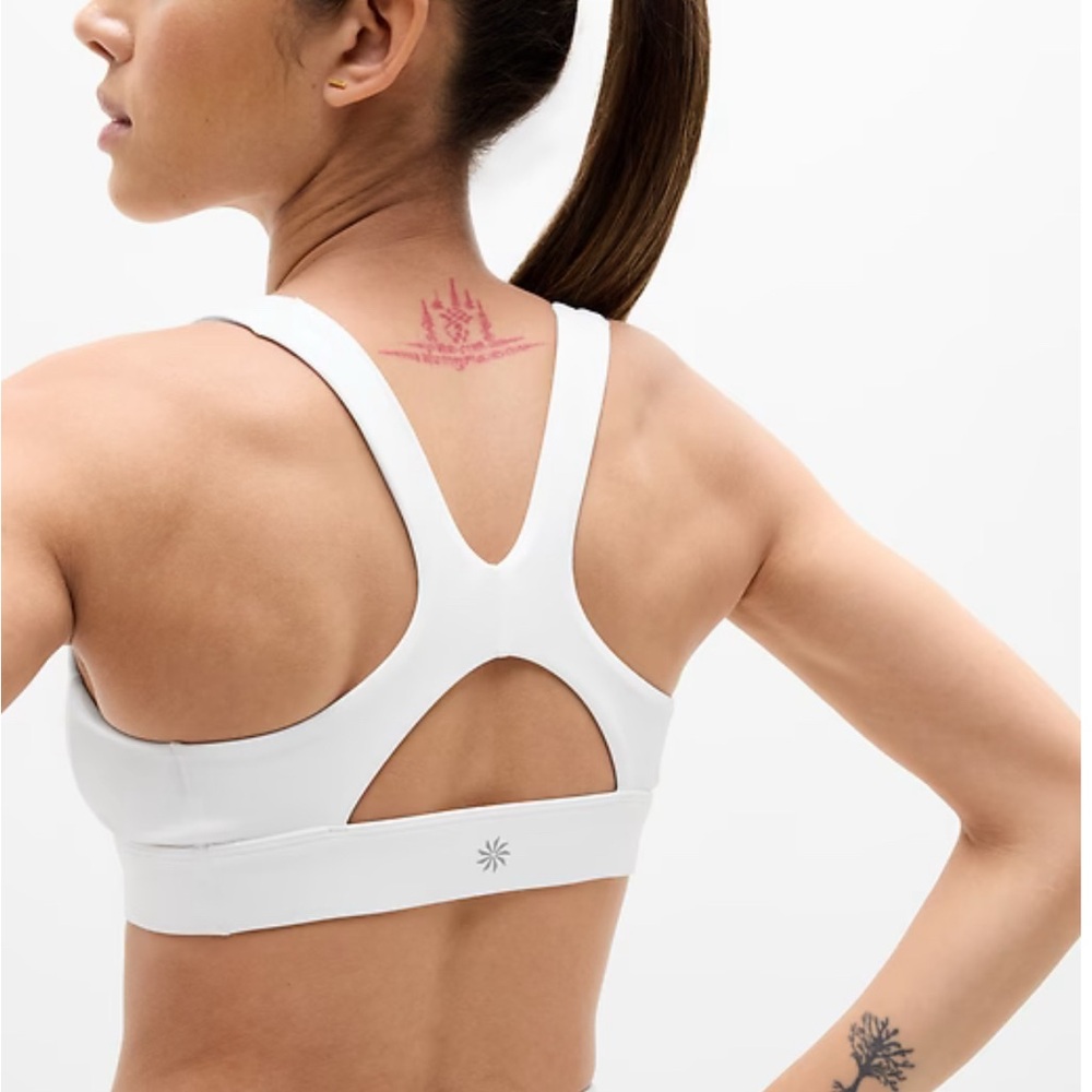 Athleta Women's Interval Sports Bra White Size XS